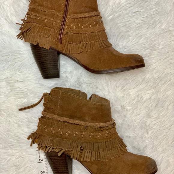 Naughty Monkey Fringe Ankle Booties - Picture 3 of 5